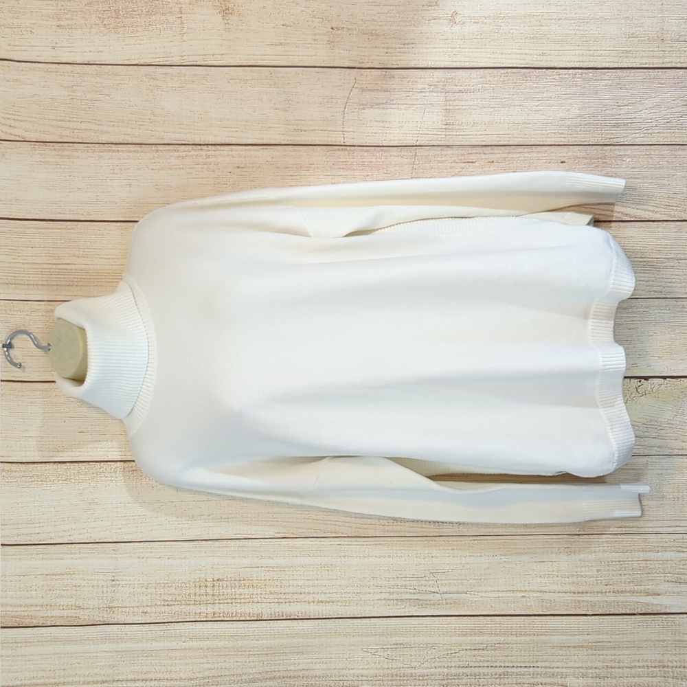 French Connection Oversized Cowl Neck Tunic Sweater White